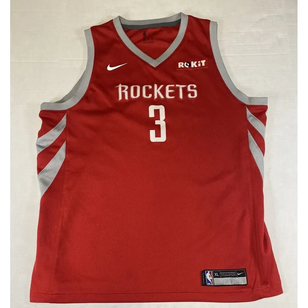 Nike Houston Rockets Chris Paul #3 NBA Basketball Jersey Mens Size XL‎ Red - Picture 2 of 16